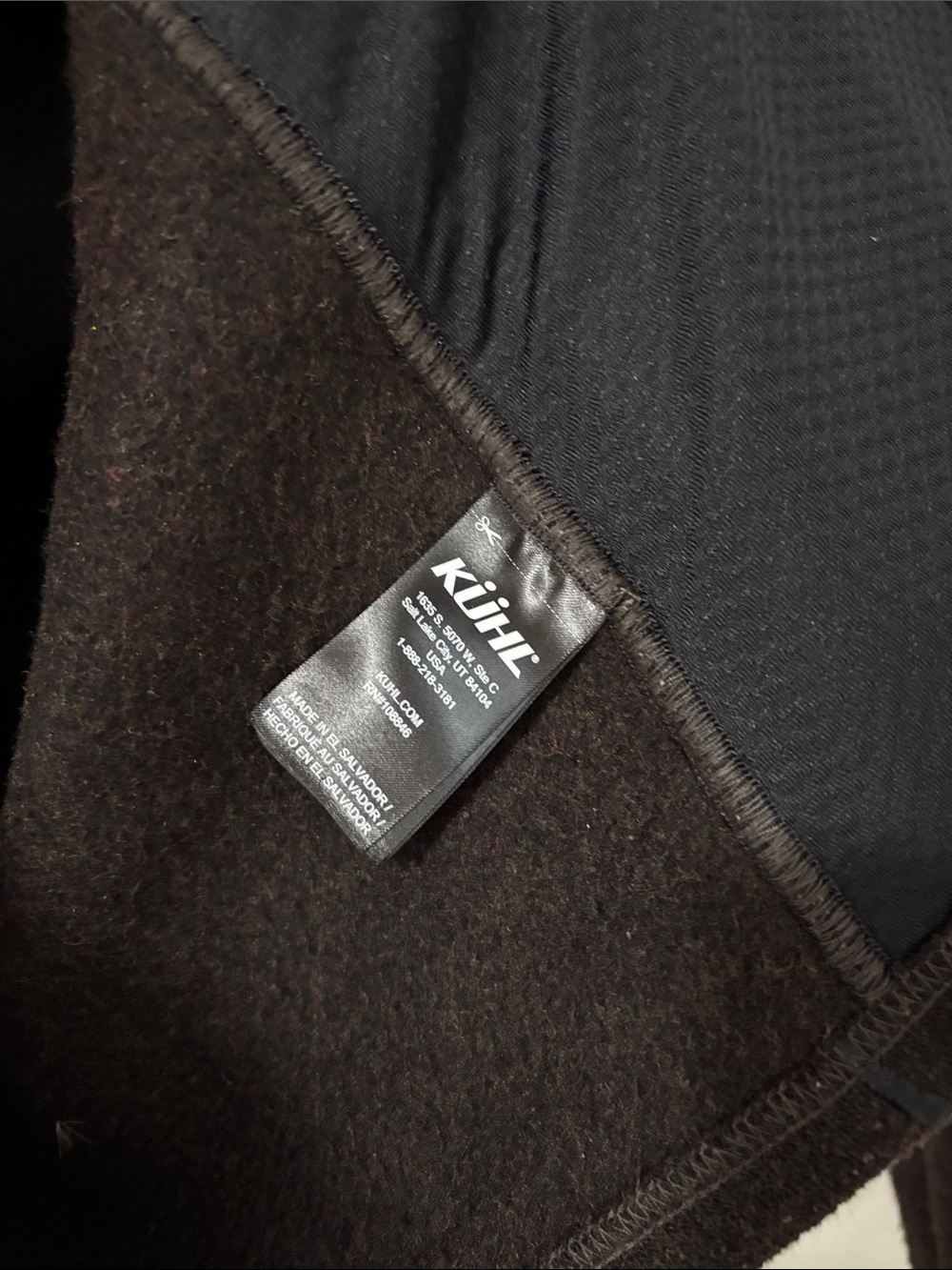 Kuhl Men's Brown Full-Zip Fleece Jacket - Picture 3 of 9
